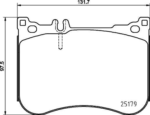 HELLA 8DB 355 020-581 - Гальмівні колодки, дискові гальма avtolavka.club