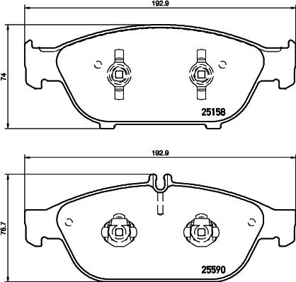 HELLA 8DB 355 020-681 - Гальмівні колодки, дискові гальма avtolavka.club