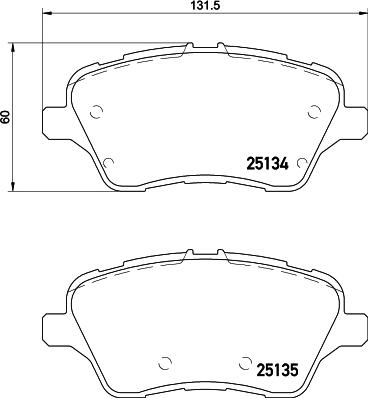 HELLA 8DB 355 020-621 - Гальмівні колодки, дискові гальма avtolavka.club