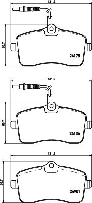 HELLA 8DB 355 020-671 - Гальмівні колодки, дискові гальма avtolavka.club