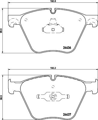 HELLA 8DB 355 020-121 - Гальмівні колодки, дискові гальма avtolavka.club