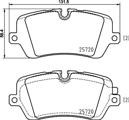 HELLA 8DB 355 020-361 - Гальмівні колодки, дискові гальма avtolavka.club