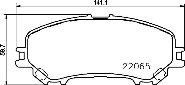 HELLA 8DB 355 021-691 - Гальмівні колодки, дискові гальма avtolavka.club