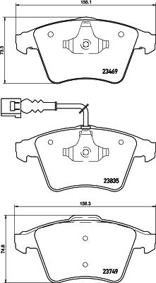 HELLA 8DB 355 021-221 - Гальмівні колодки, дискові гальма avtolavka.club