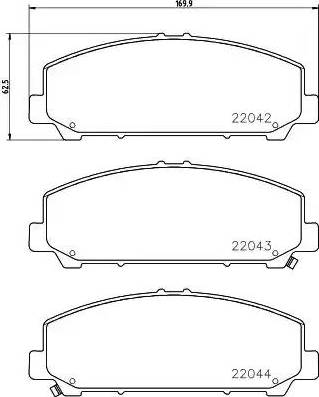 HELLA 8DB 355 021-731 - Гальмівні колодки, дискові гальма avtolavka.club