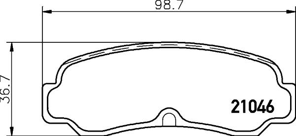 HELLA 8DB 355 028-961 - Гальмівні колодки, дискові гальма avtolavka.club