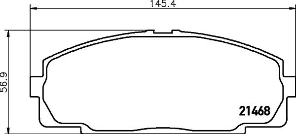 HELLA 8DB 355 028-981 - Гальмівні колодки, дискові гальма avtolavka.club