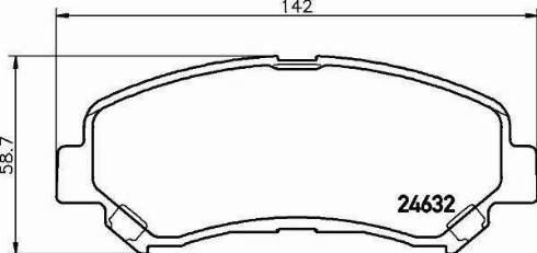 HELLA 8DB 355 013-781 - Гальмівні колодки, дискові гальма avtolavka.club