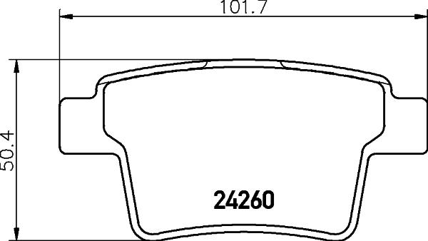 HELLA 8DB 355 023-891 - Гальмівні колодки, дискові гальма avtolavka.club