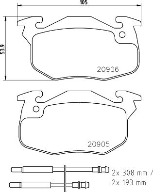 HELLA 8DB 355 023-801 - Гальмівні колодки, дискові гальма avtolavka.club