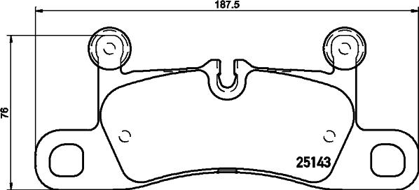 HELLA 8DB 355 023-371 - Гальмівні колодки, дискові гальма avtolavka.club