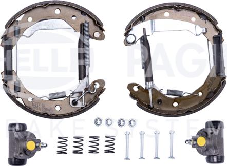 HELLA 8DB 355 022-661 - Комплект гальм, барабанний механізм avtolavka.club