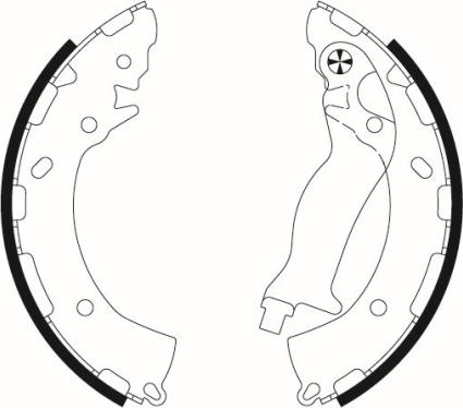 HELLA 8DB 355 022-191 - Комплект гальм, барабанний механізм avtolavka.club