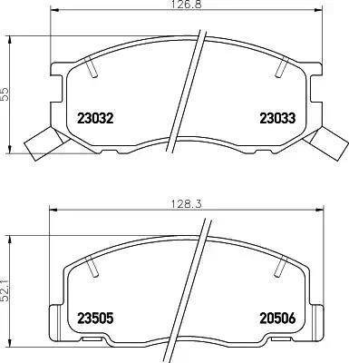 HELLA 8DB 355 009-481 - Гальмівні колодки, дискові гальма avtolavka.club