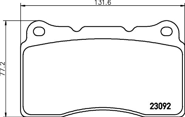 HELLA 8DB 355 027-431 - Гальмівні колодки, дискові гальма avtolavka.club