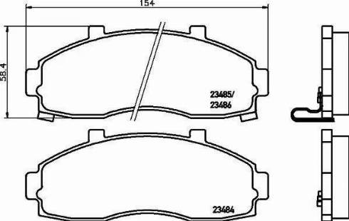 HELLA 8DB 355 009-951 - Гальмівні колодки, дискові гальма avtolavka.club