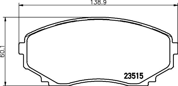 HELLA 8DB 355 027-611 - Гальмівні колодки, дискові гальма avtolavka.club