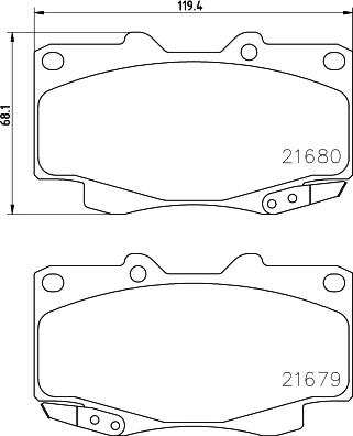 HELLA 8DB 355 027-171 - Гальмівні колодки, дискові гальма avtolavka.club