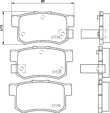 HELLA 8DB 355 027-801 - Гальмівні колодки, дискові гальма avtolavka.club