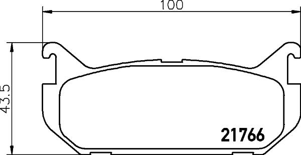 HELLA 8DB 355 027-301 - Гальмівні колодки, дискові гальма avtolavka.club