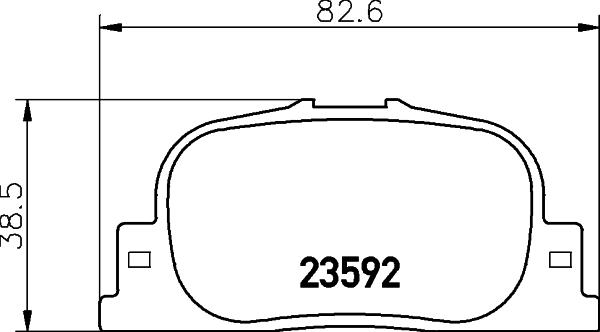 HELLA 8DB 355 027-731 - Гальмівні колодки, дискові гальма avtolavka.club