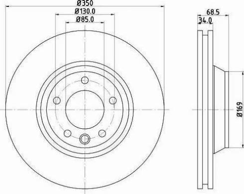 HELLA 8DD 355 121-091 - Гальмівний диск avtolavka.club