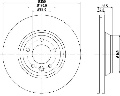 HELLA 8DD 355 109-762 - Гальмівний диск avtolavka.club