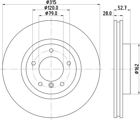 HELLA 8DD 355 104-092 - Гальмівний диск avtolavka.club