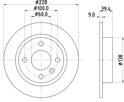 HELLA 8DD 355 105-441 - Гальмівний диск avtolavka.club