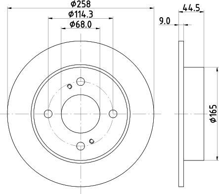 HELLA 8DD 355 105-171 - Гальмівний диск avtolavka.club