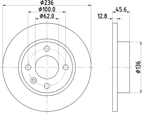 HELLA 8DD 355 105-871 - Гальмівний диск avtolavka.club