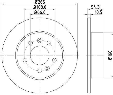 HELLA 8DD 355 106-441 - Гальмівний диск avtolavka.club