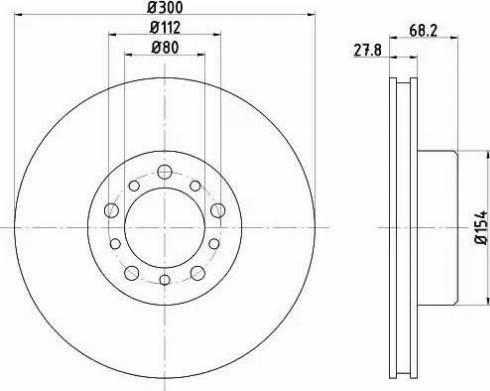 HELLA 8DD 355 100-981 - Гальмівний диск avtolavka.club