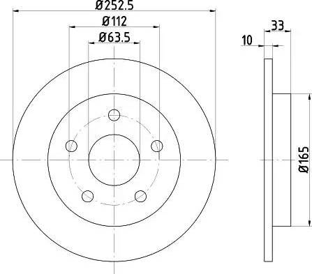 HELLA 8DD 355 100-971 - Гальмівний диск avtolavka.club