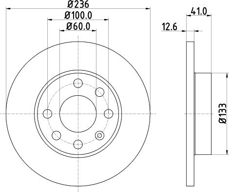 HELLA 8DD 355 100-431 - Гальмівний диск avtolavka.club