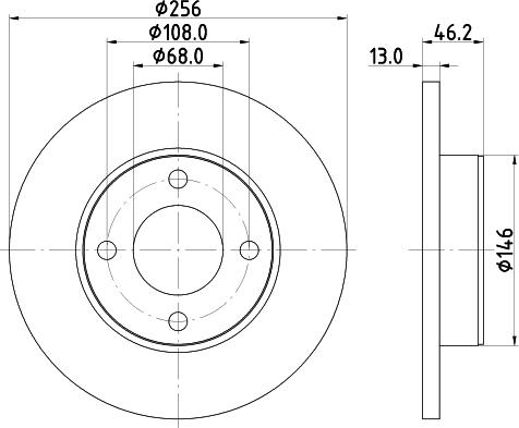 HELLA 8DD 355 100-581 - Гальмівний диск avtolavka.club