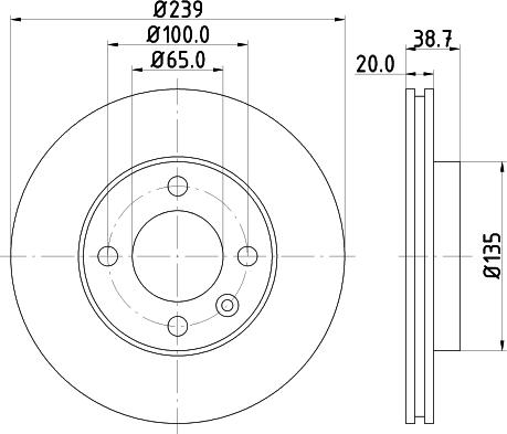 HELLA 8DD 355 100-192 - Гальмівний диск avtolavka.club