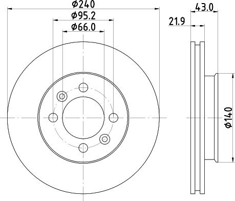 HELLA 8DD 355 101-901 - Гальмівний диск avtolavka.club