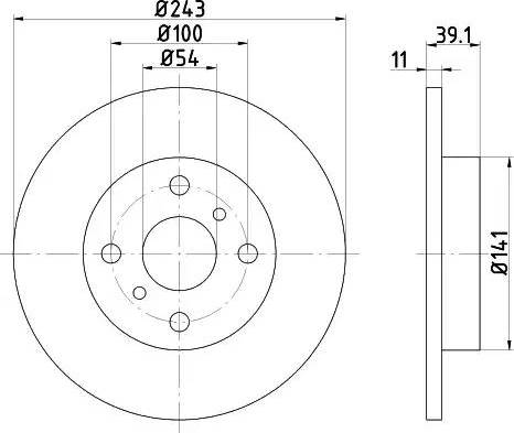 HELLA 8DD 355 101-441 - Гальмівний диск avtolavka.club