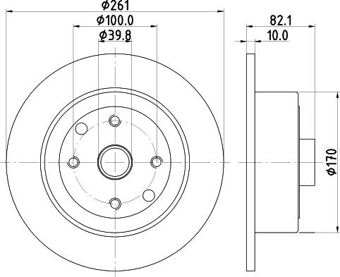 HELLA 8DD 355 101-671 - Гальмівний диск avtolavka.club