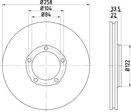 HELLA 8DD 355 108-471 - Гальмівний диск avtolavka.club