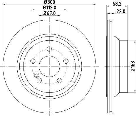 HELLA 8DD 355 124-511 - Гальмівний диск avtolavka.club