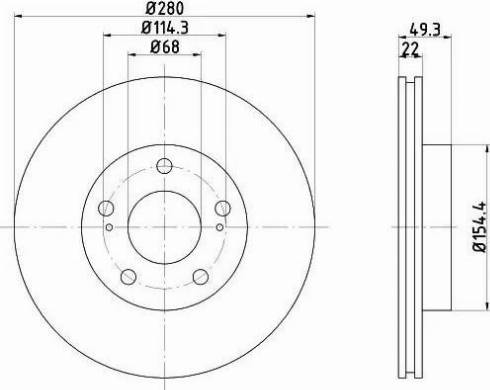 HELLA 8DD 355 103-991 - Гальмівний диск avtolavka.club