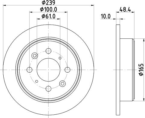 HELLA 8DD 355 103-111 - Гальмівний диск avtolavka.club