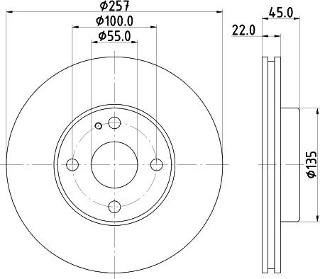 HELLA 8DD 355 103-181 - Гальмівний диск avtolavka.club