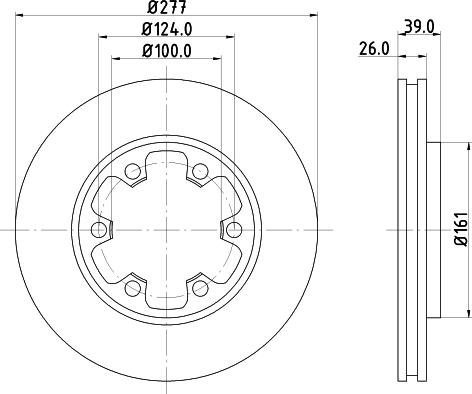 HELLA 8DD 355 102-921 - Гальмівний диск avtolavka.club