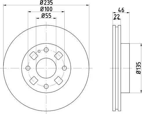 HELLA 8DD 355 107-191 - Гальмівний диск avtolavka.club