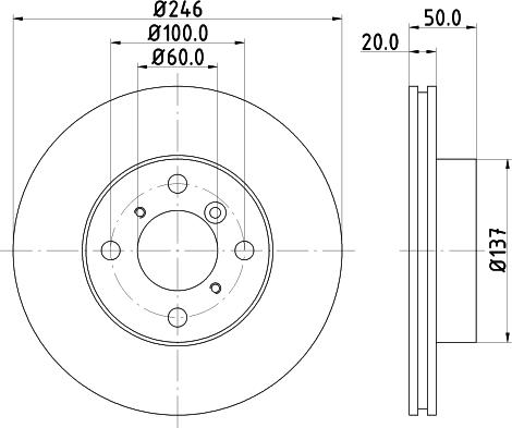 HELLA 8DD 355 107-391 - Гальмівний диск avtolavka.club