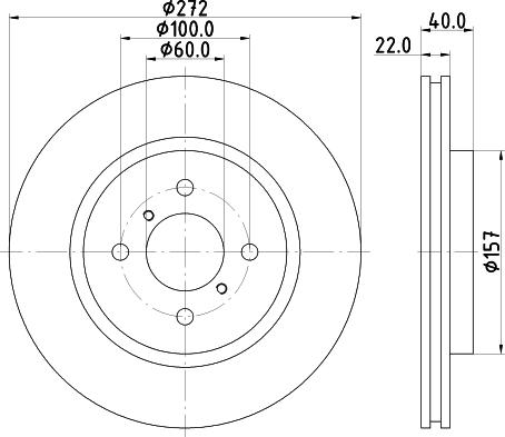 HELLA 8DD 355 119-471 - Гальмівний диск avtolavka.club