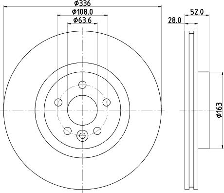 HELLA 8DD 355 119-132 - Гальмівний диск avtolavka.club